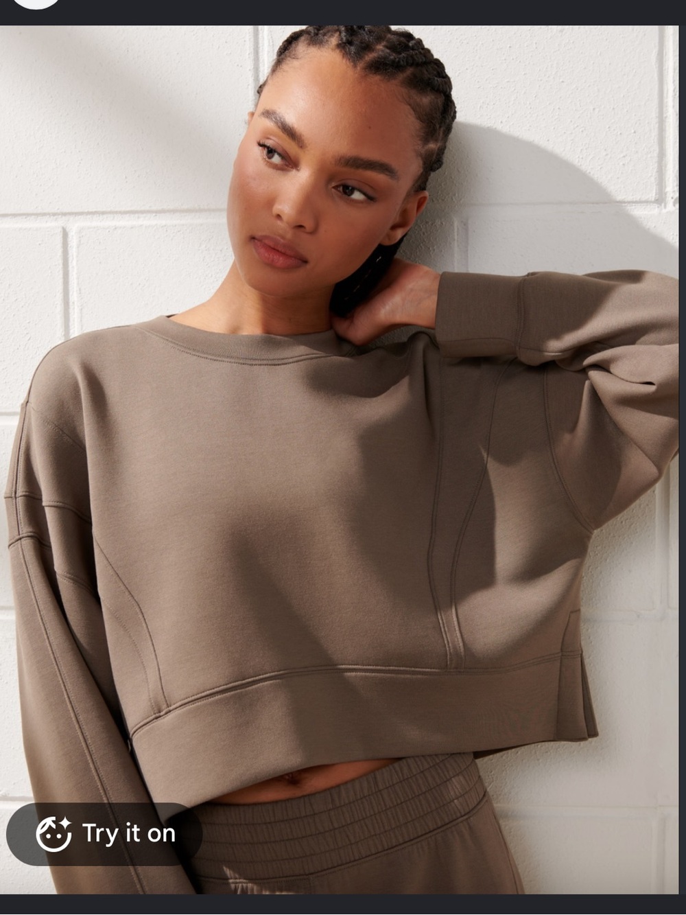 Abercrombie and Fitch YPB neoknit Women's moss Crewneck Sweatshirt